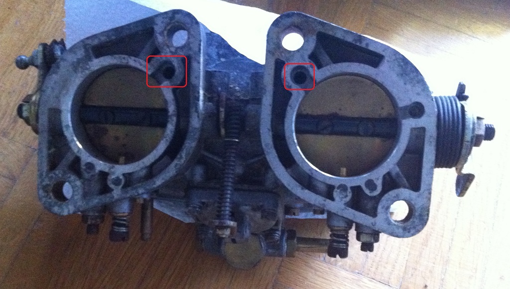 hier muss ich scheinbar die Kanäle für den Joke verschliesen da die Vergaser sonst gar nicht funktionieren würden