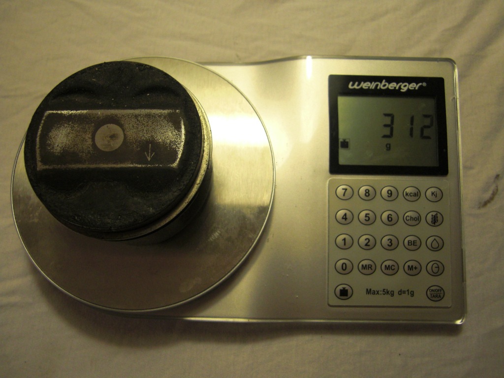 Als erstes gings auf die Waage