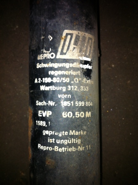 die guten alten schwingungsdämpfer zum einheits-volks-preis hahah