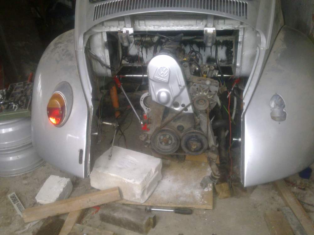 Motor senkrecht verbaut