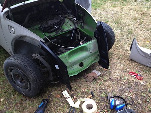 Front wegen Rost entfernt