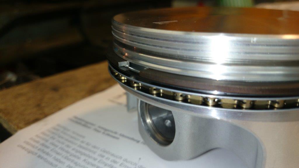 Kolben mit Total Seal Kolbenringen