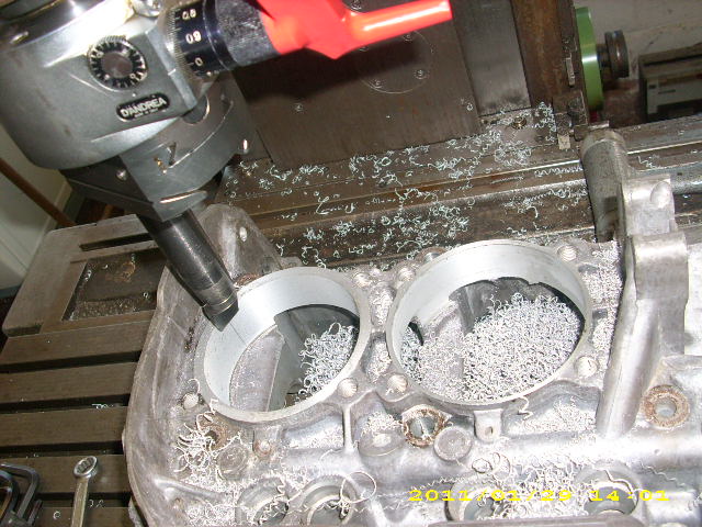 Aufbohren für 103mm Zylinder