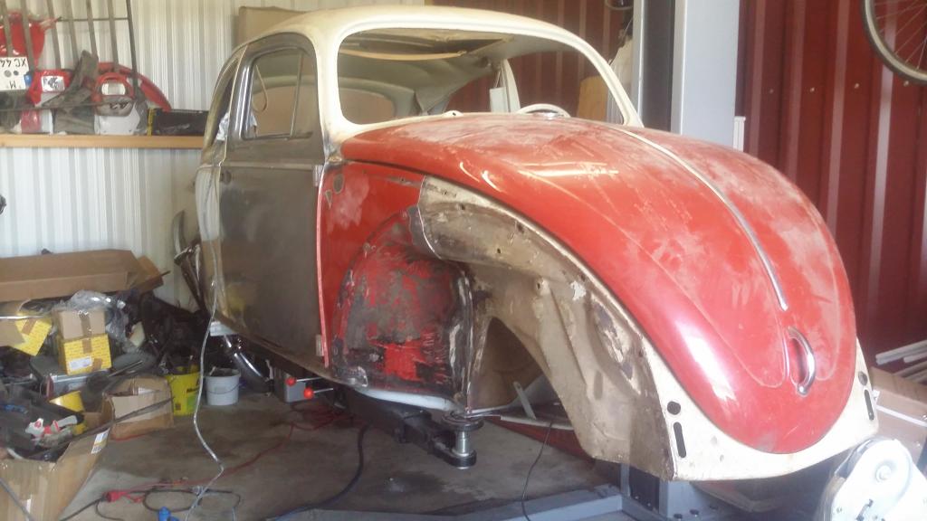 und endlich drin und verschweißt