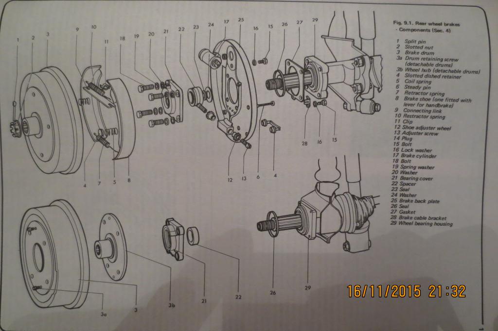 &quot;Zweiteilige&quot; Bremstrommel beim Typ 3. Deshalb passen die SB-Umbauten die auch am Käfer verbaut werden.