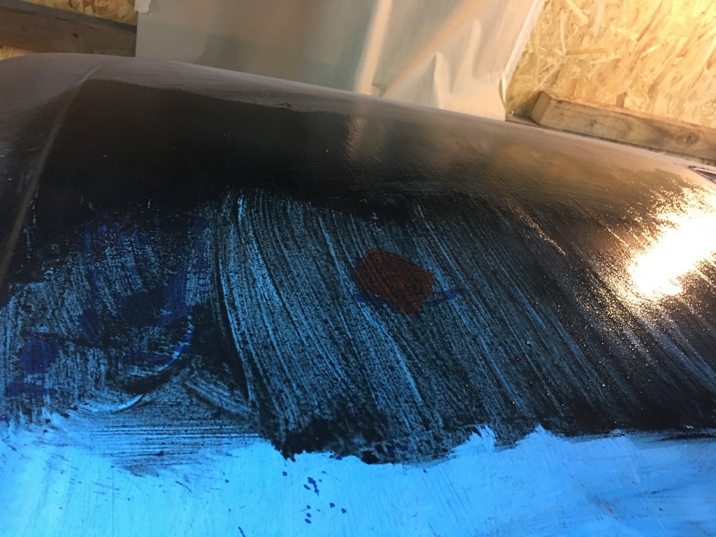 Lack auf dem Dach, mit Waschverdünnung einweichen lassen..