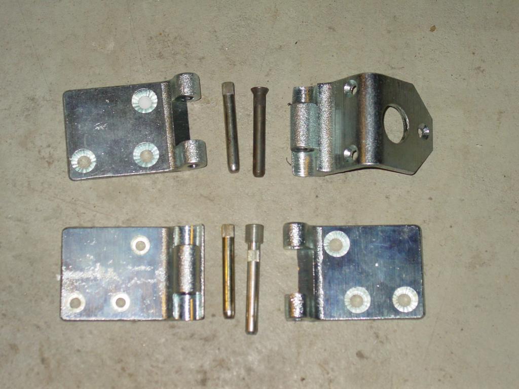 Scharniere zerlegt mit Austauschbolzen