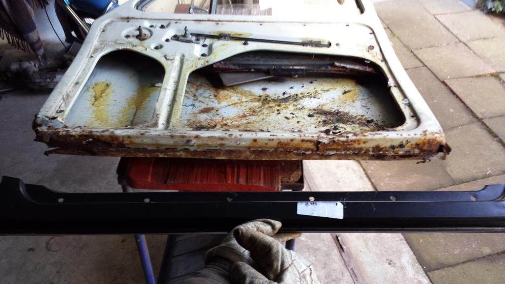 Reperatur Blech für Türunterkante