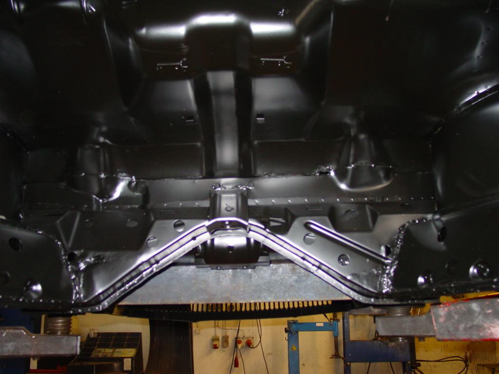 Spritzwand von innen unten