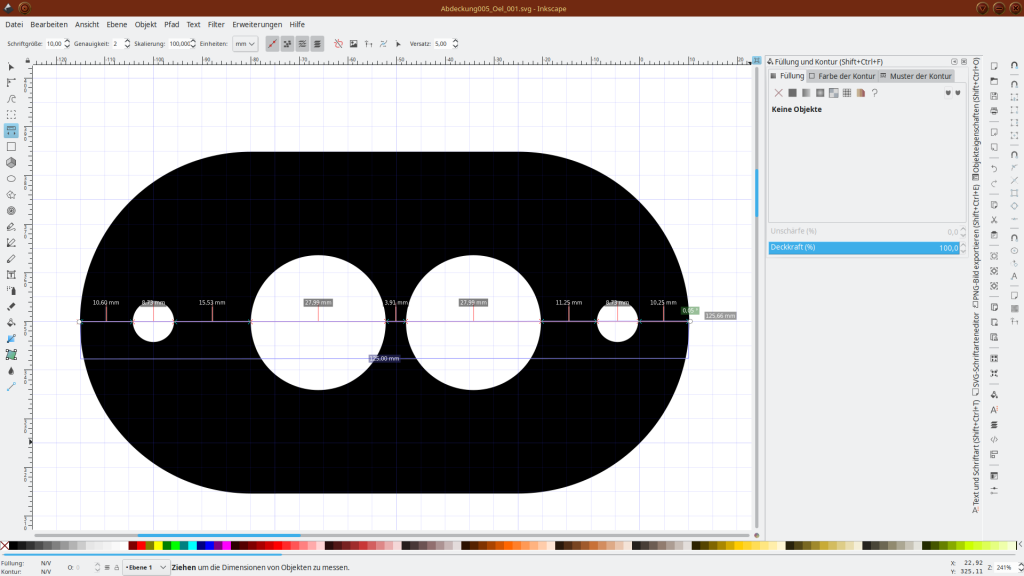 Maße mit Inkscape