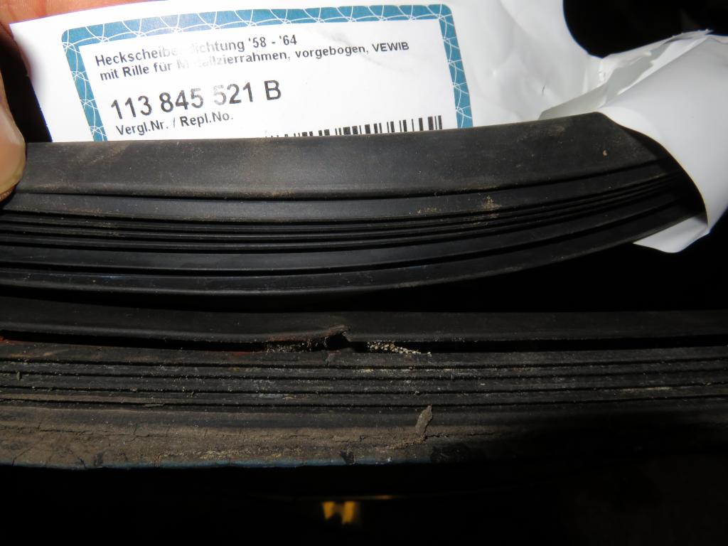 VEWIB-Dichtung oben = original-Dichtung unten