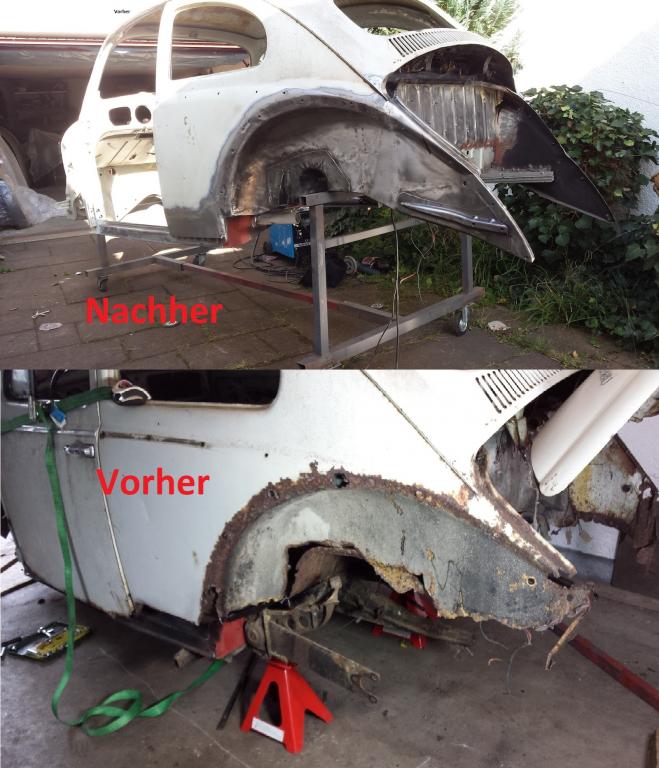 Vorher - nachher links