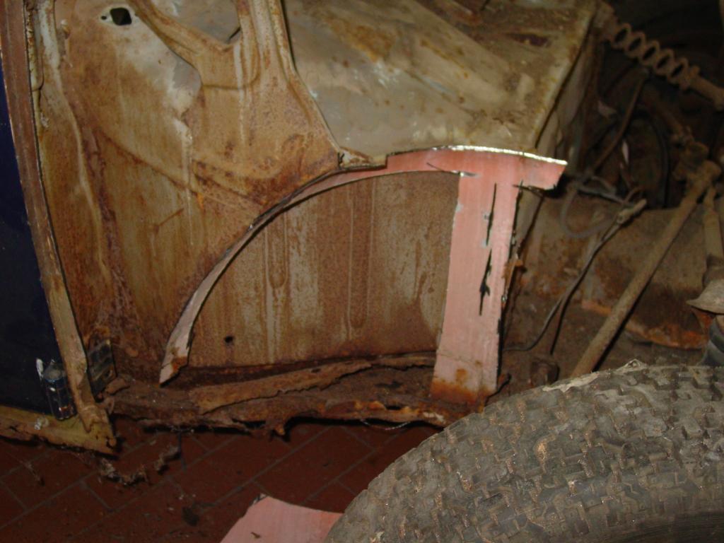 Reste von A-Säule und Schweller