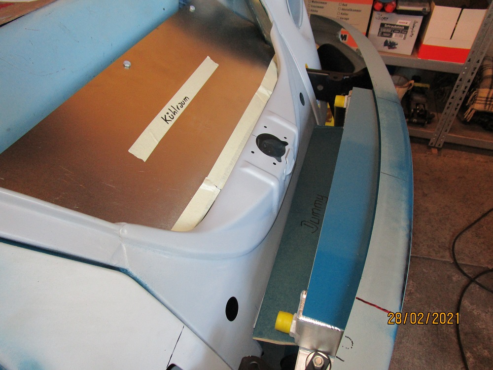 Abdeckung Luftführung Wasser ( Dummy ) oben Abdeckung Ölkühler