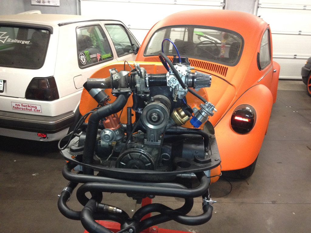 Da isser (Auf dem Bild ist der Ölrücklauf noch nicht angeschlossen)